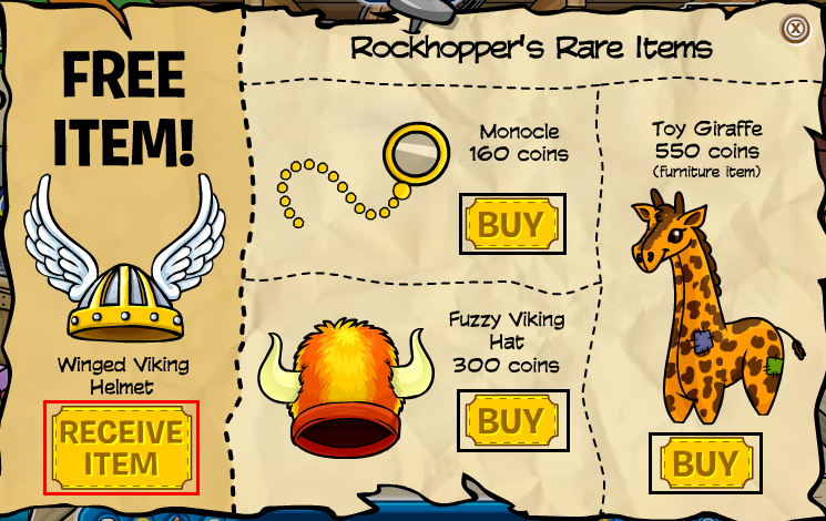 Rockhopper's Rare Items